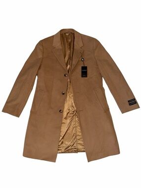 Lauren Ralph Lauren Luther Camel Wool-Blend Single-Breasted Trench Coat